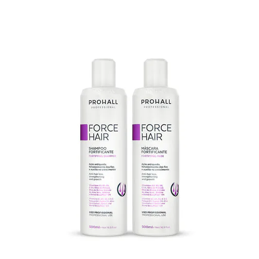 Kit Shampoo de Crescimento Capilar + Máscara Force Hair